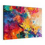 Canvas Schilderijen Levendige abstracte kunst in beweging