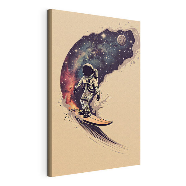 Tekening van een astronaut Canvas Schilderijen Tekening van een astronaut