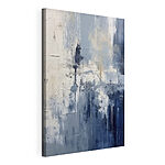 Canvas Schilderijen Koele tinten in abstracte harmonie