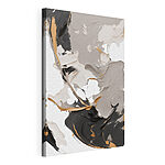 Canvas Schilderijen Abstracte wervelingen in neutrale tinten