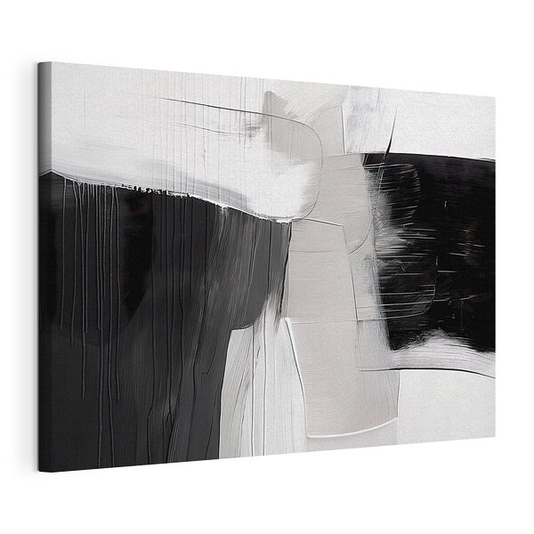 Zwart-wit schilderij Canvas Schilderijen Zwart-wit schilderij