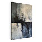 Canvas Schilderijen Abstracte expressie in ingetogen tinten