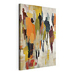 Canvas Schilderijen Kleurrijke abstracte figuren in beweging