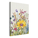 Canvas Schilderijen Aquarel van bloemen