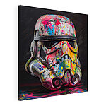 Canvas Schilderijen Kleurrijke stormtrooper helm