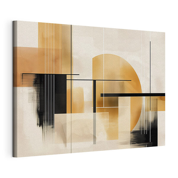 Canvas Schilderijen Schilderij van een stad
