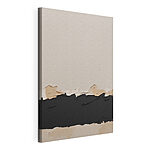 Canvas Schilderijen Witte en zwarte muur