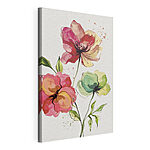 Canvas Schilderijen Aquarel van bloemen