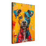 Canvas Schilderijen Schilderij van een hond