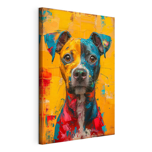 Canvas Schilderijen Schilderij van een hond
