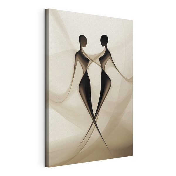 Canvas Schilderijen Paar vrouwen in zwart-wit (Artikelnummer: s40279) Canvas Schilderijen Canvas Schilderijen Paar vrouwen in zwart-wit (Artikelnummer: s40279)