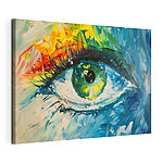 Canvas Schilderijen Schilderij van een oog