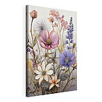Canvas Schilderijen Symfonie van bloemen elegantie