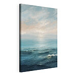 Canvas Schilderijen Groot wateroppervlak met golven