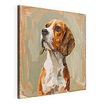 Canvas Schilderijen Schilderij van een hond