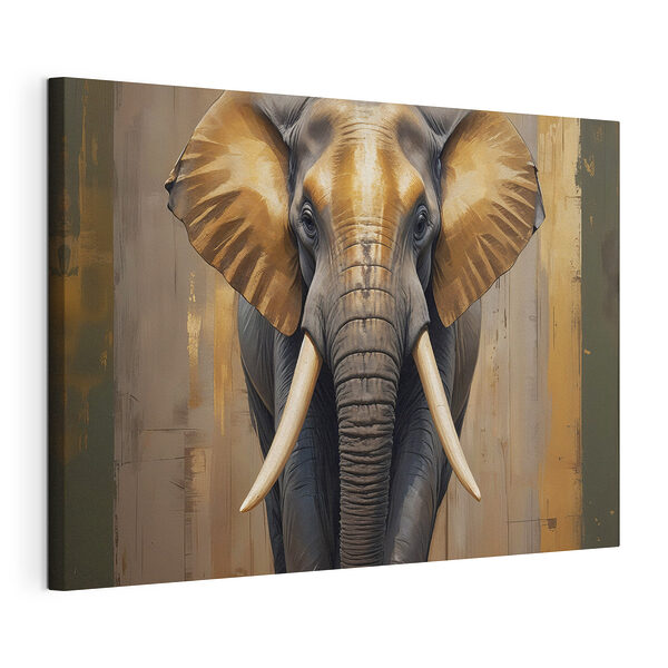 Canvas Schilderijen Een olifant met grote oren