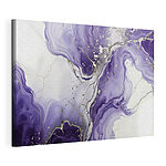 Canvas Schilderijen Lavendel wervelingen met delicate aderen