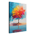 Canvas Schilderijen Canvas prints Painting of a colorful tree