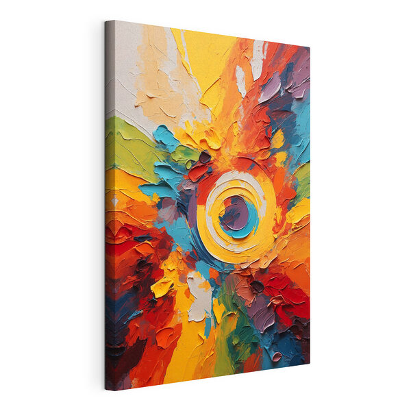 Canvas prints Painting of a circle Canvas Schilderijen Canvas prints Painting of a circle