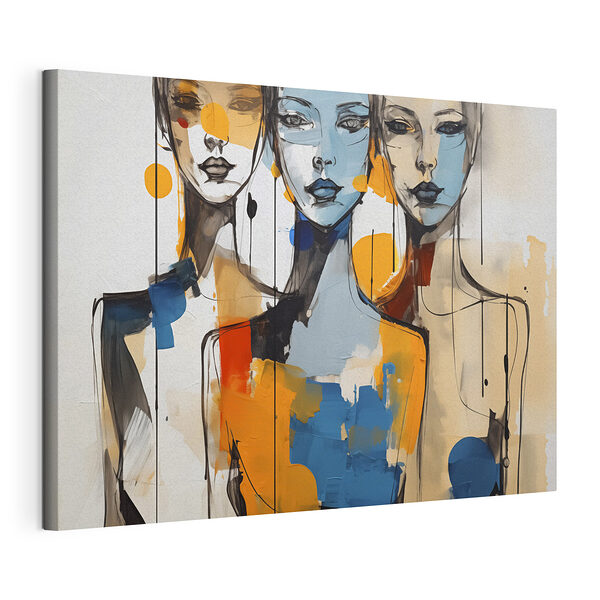 Schilderen van vrouwengezichten Canvas Schilderijen Schilderen van vrouwengezichten