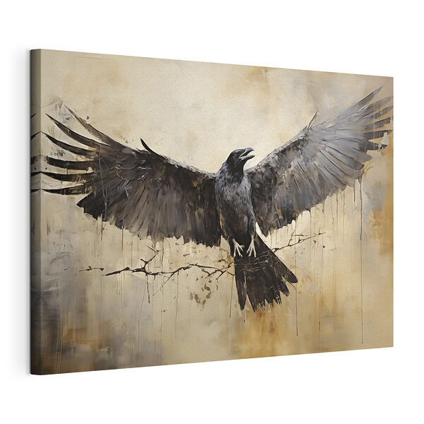 Vogel met gespreide vleugels Canvas Schilderijen Vogel met gespreide vleugels