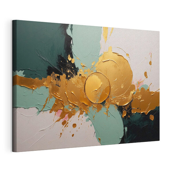Canvas Schilderijen Spatten van kleur, golven van emotie