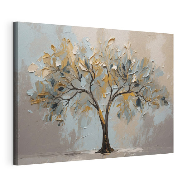 Schilderij van een boom Canvas Schilderijen Schilderij van een boom