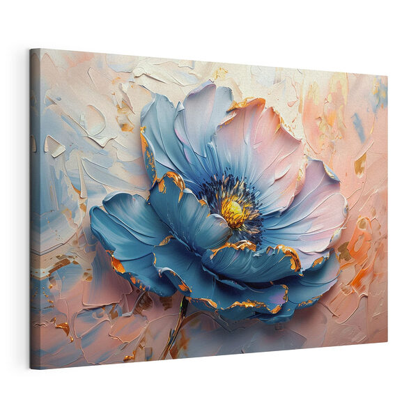 Elegante bloemblaadjes in impressionistische stijl Canvas Schilderijen Elegante bloemblaadjes in impressionistische stijl