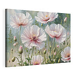 Canvas Schilderijen Groep witte bloemen