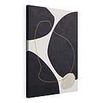 Canvas Schilderijen Elegante rondingen, monochrome harmonie