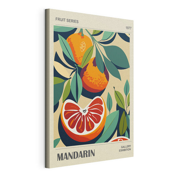 Helft van een grapefruit Canvas Schilderijen Helft van een grapefruit