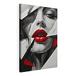 Canvas Schilderijen Artistieke expressie door felle kleuren