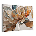 Canvas Schilderijen Elegante bloemen in rustgevende tinten