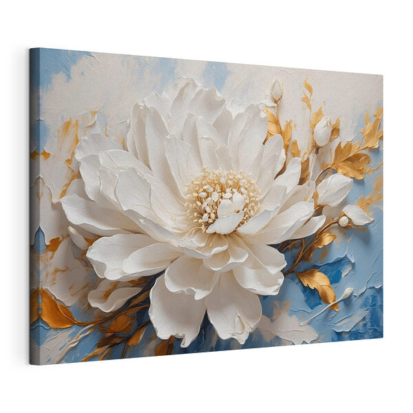 Elegant bloemstuk met zachte tinten Canvas Schilderijen Elegant bloemstuk met zachte tinten