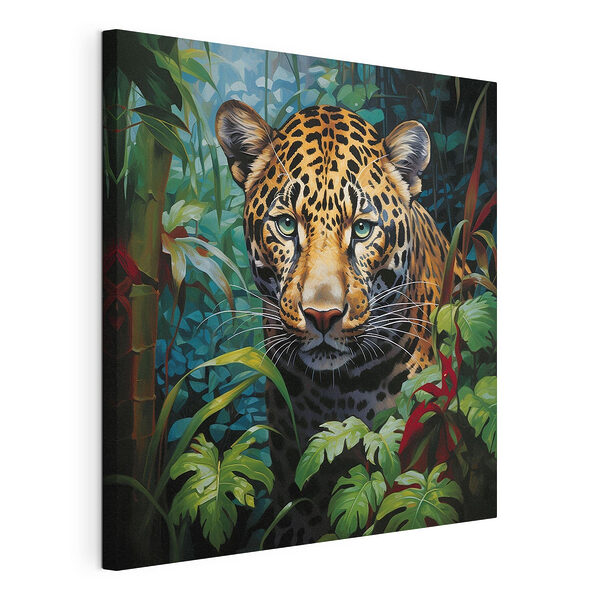Canvas Schilderijen Luipaard in de jungle