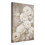 Canvas Schilderijen Delicate bloemen in zachte tinten