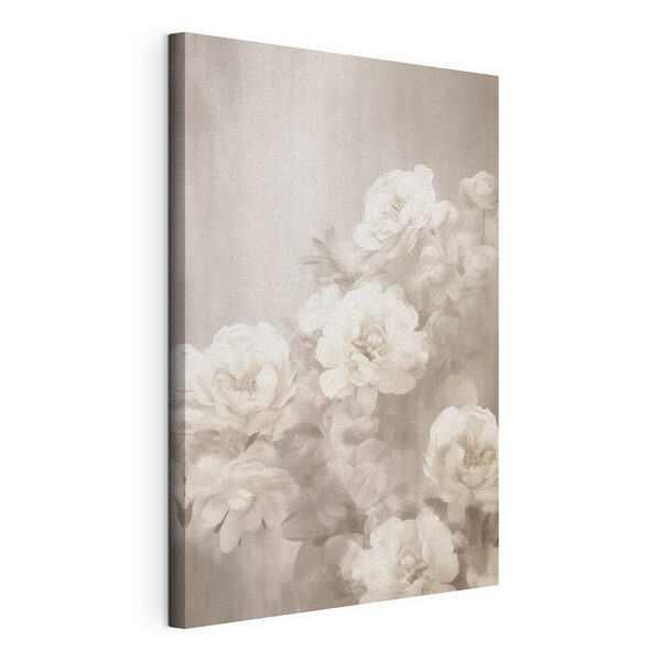 Groep witte bloemen Canvas Schilderijen Groep witte bloemen