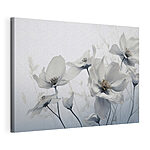 Canvas Schilderijen Delicate bloemen in zachte tinten