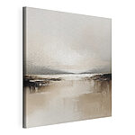 Canvas Schilderijen Water met een bewolkte hemel