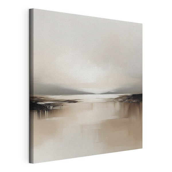 Canvas Schilderijen Water met een bewolkte hemel
