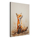 Canvas Schilderijen Schilderij van een vos