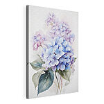 Canvas Schilderijen Schilderij van bloemen op een witte achtergrond