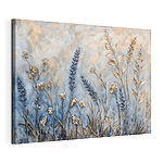 Canvas Schilderijen Schilderij van bloemen en bladeren