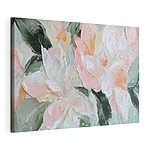 Canvas Schilderijen Schilderij van bloemen op een doek