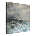 Canvas Schilderijen Schilderij van golven in de oceaan