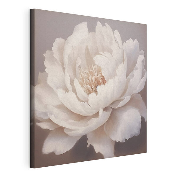 Canvas Schilderijen Delicate bloemblaadjes in zachte tinten