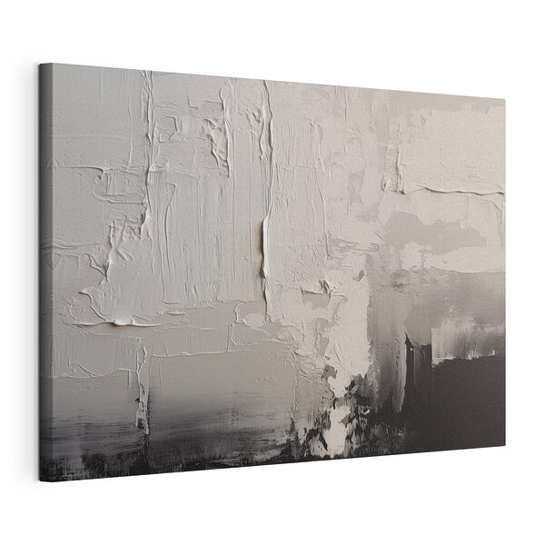 Witte en zwarte muur Canvas Schilderijen Witte en zwarte muur