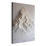 Canvas Schilderijen Witte berg met sneeuw