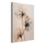 Canvas Schilderijen Delicate bloemen in zachte tinten