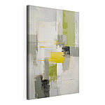 Canvas Schilderijen Schilderij van een grijze en gele kunst